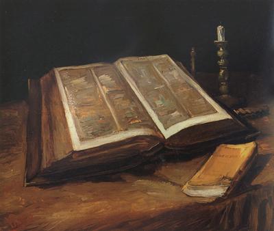 Vincent Van Gogh Still Life with Bible (nn04) oil painting image